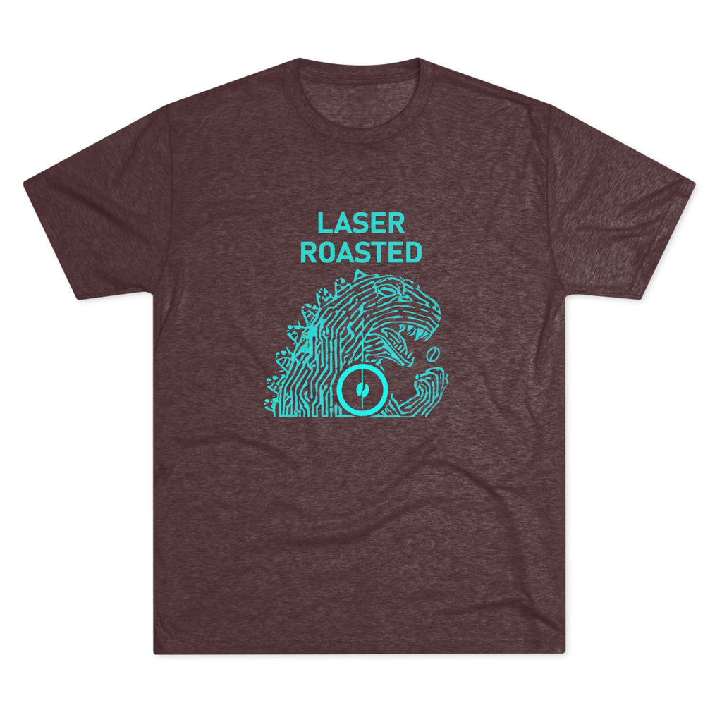 Laser Roasted Coffee Monster Crew Tee | Unisex Tri-Blend Shirt