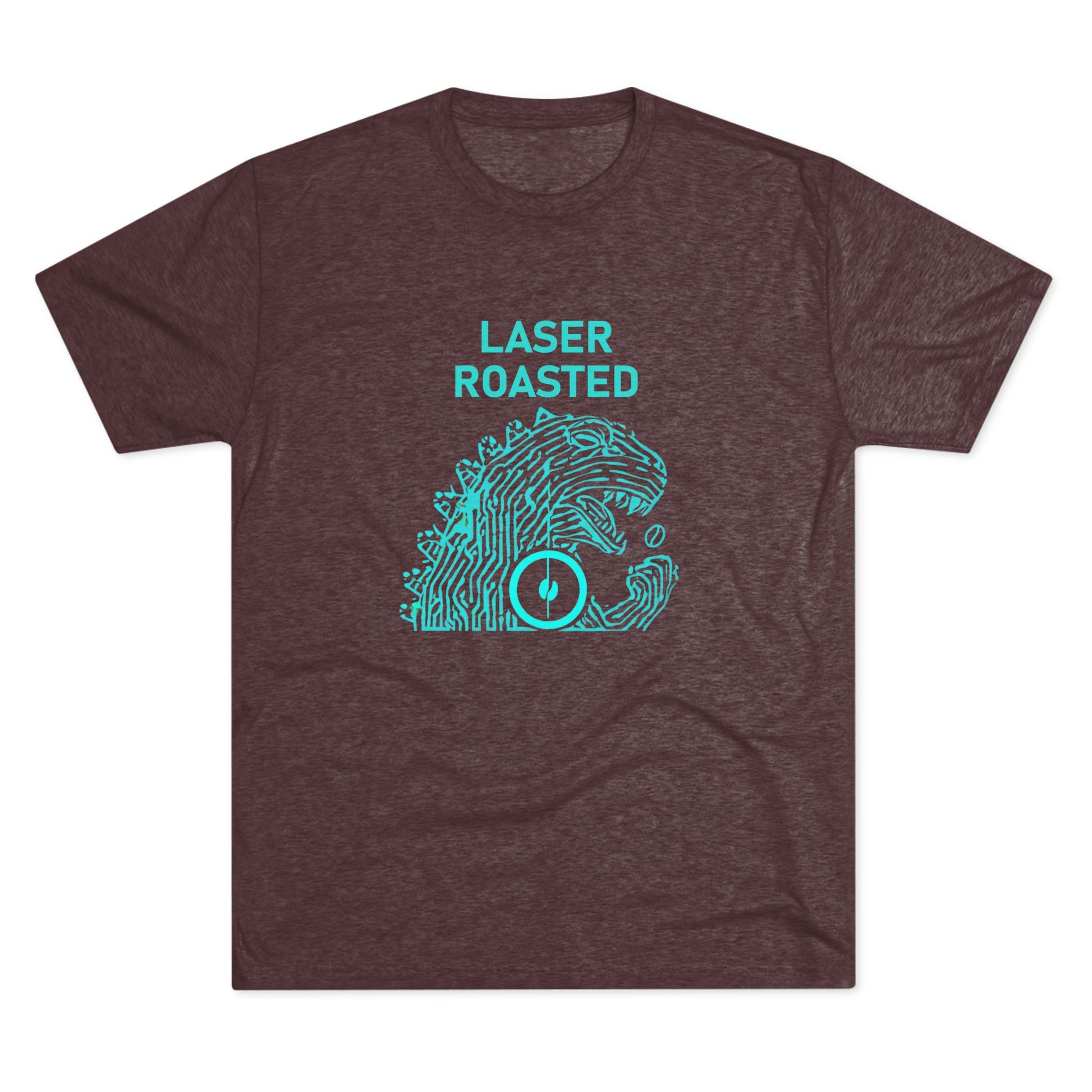Laser Roasted Coffee Monster Crew Tee | Unisex Tri-Blend Shirt