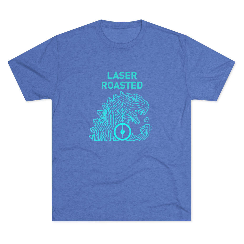 Laser Roasted Coffee Monster Crew Tee | Unisex Tri-Blend Shirt