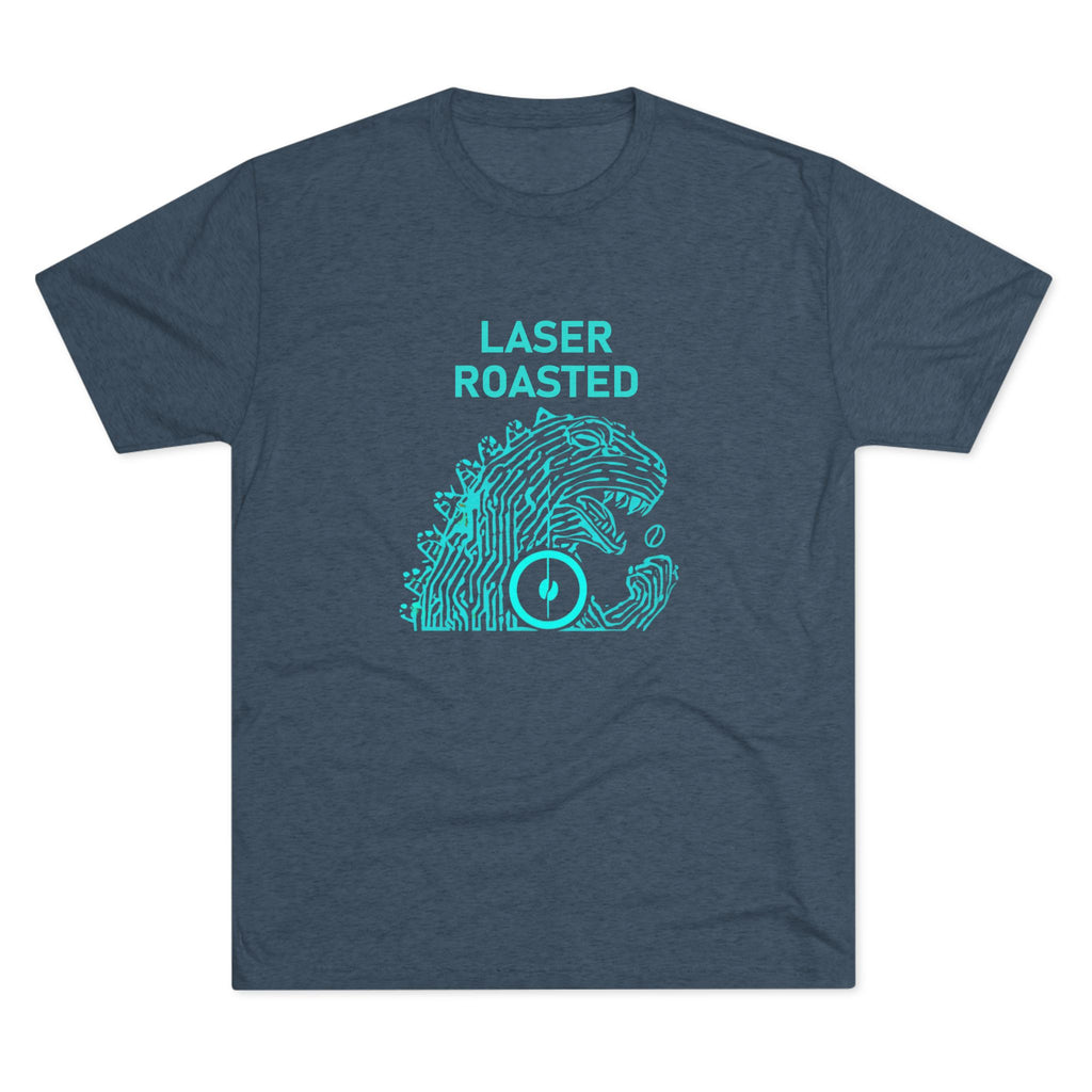 Laser Roasted Coffee Monster Crew Tee | Unisex Tri-Blend Shirt