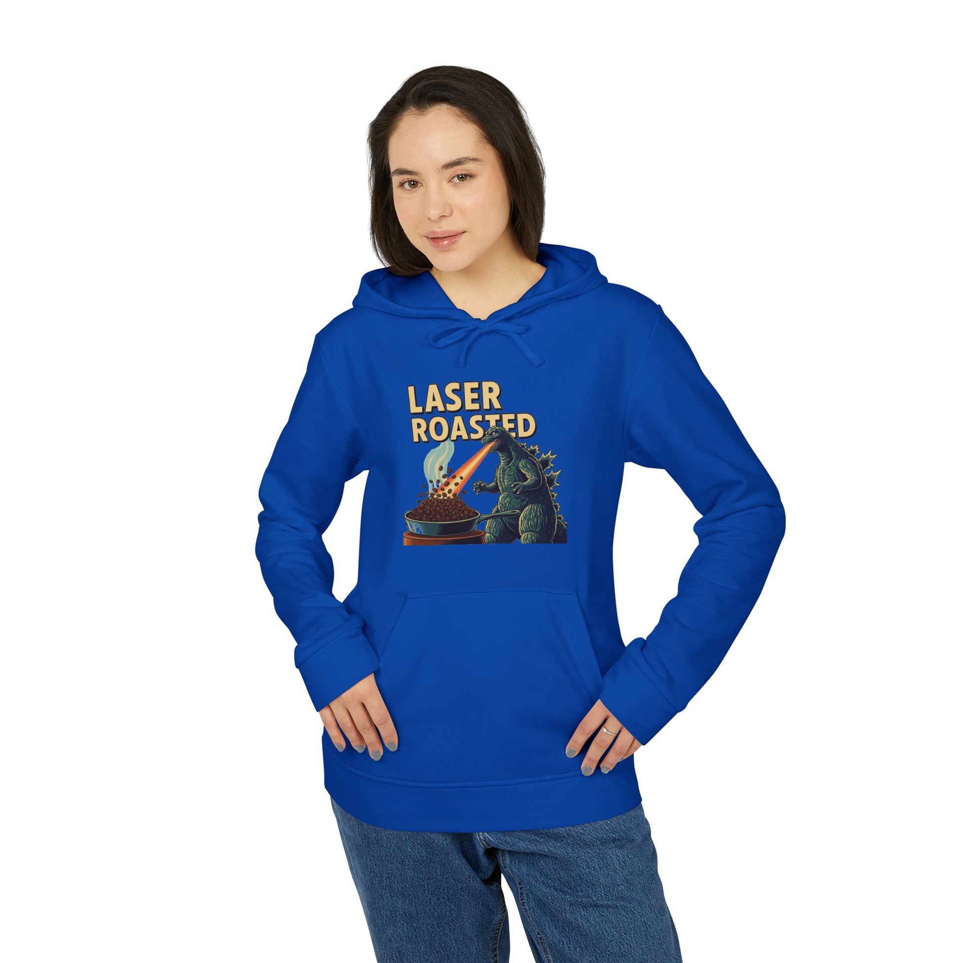 Laser Roasted Coffee Monster Hoodie – Unisex Fleece Sweatshirt by Adidas