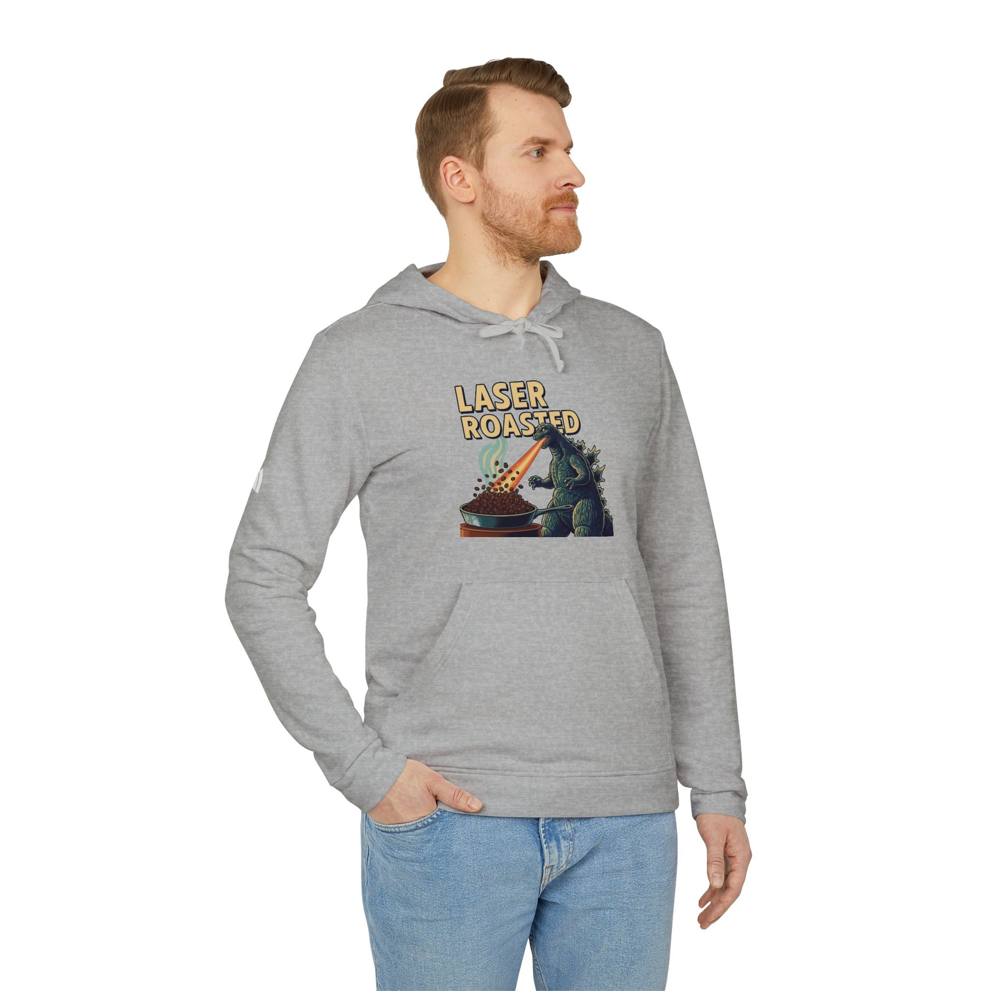 Laser Roasted Coffee Monster Hoodie – Unisex Fleece Sweatshirt by Adidas