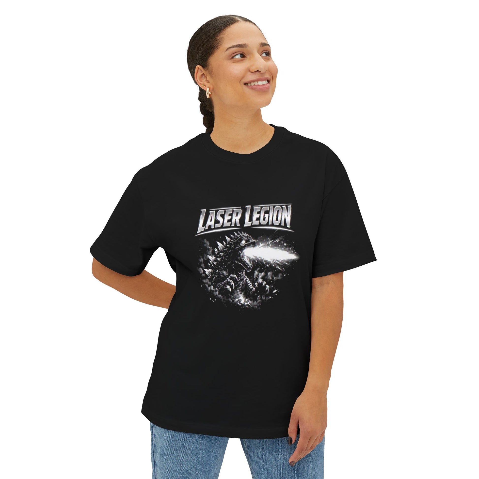 Laser Legion Graphic Tee — Retro Sci‑Fi Monster Shirt
