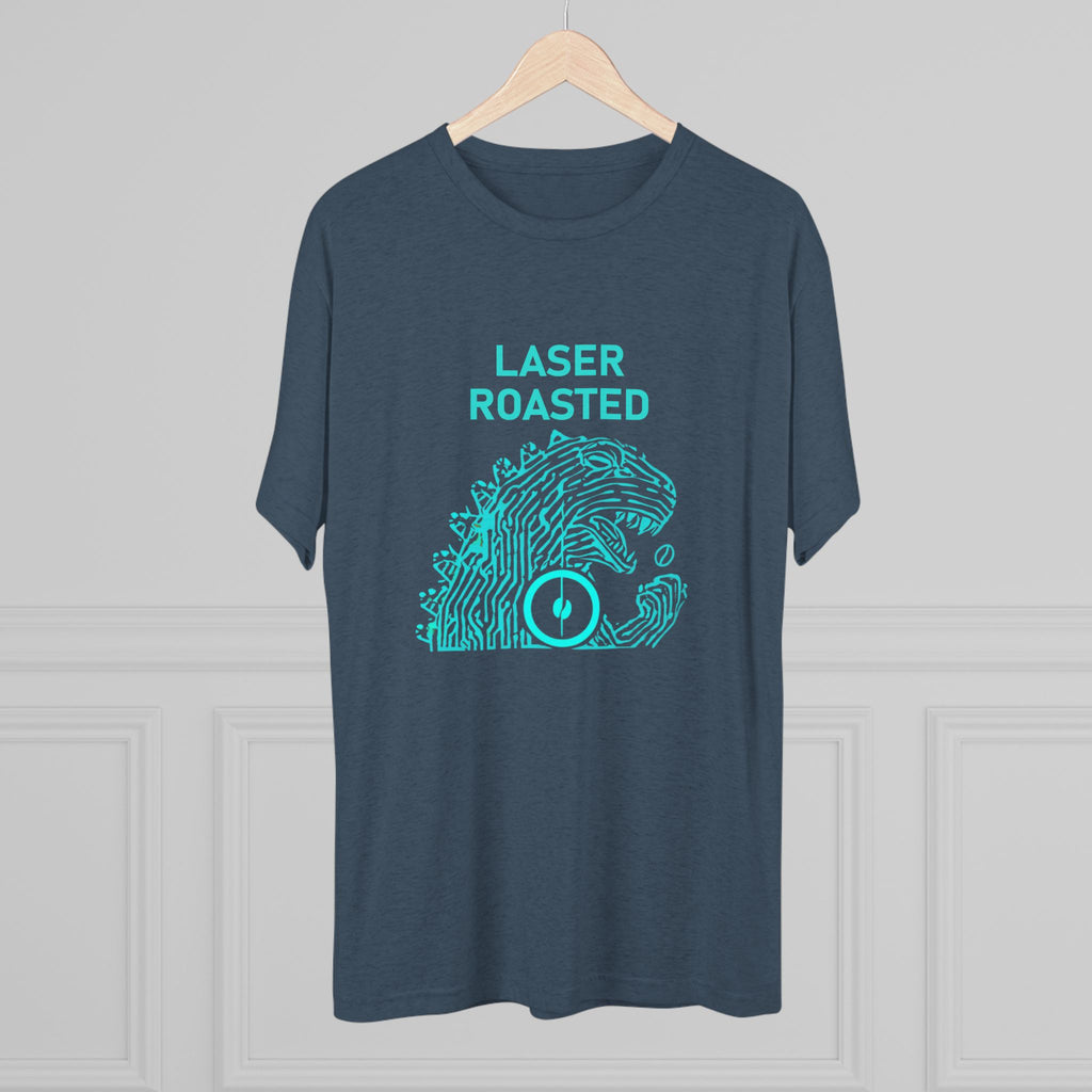 Laser Roasted Coffee Monster Crew Tee | Unisex Tri-Blend Shirt