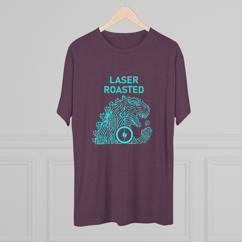 Laser Roasted Coffee Monster Crew Tee | Unisex Tri-Blend Shirt