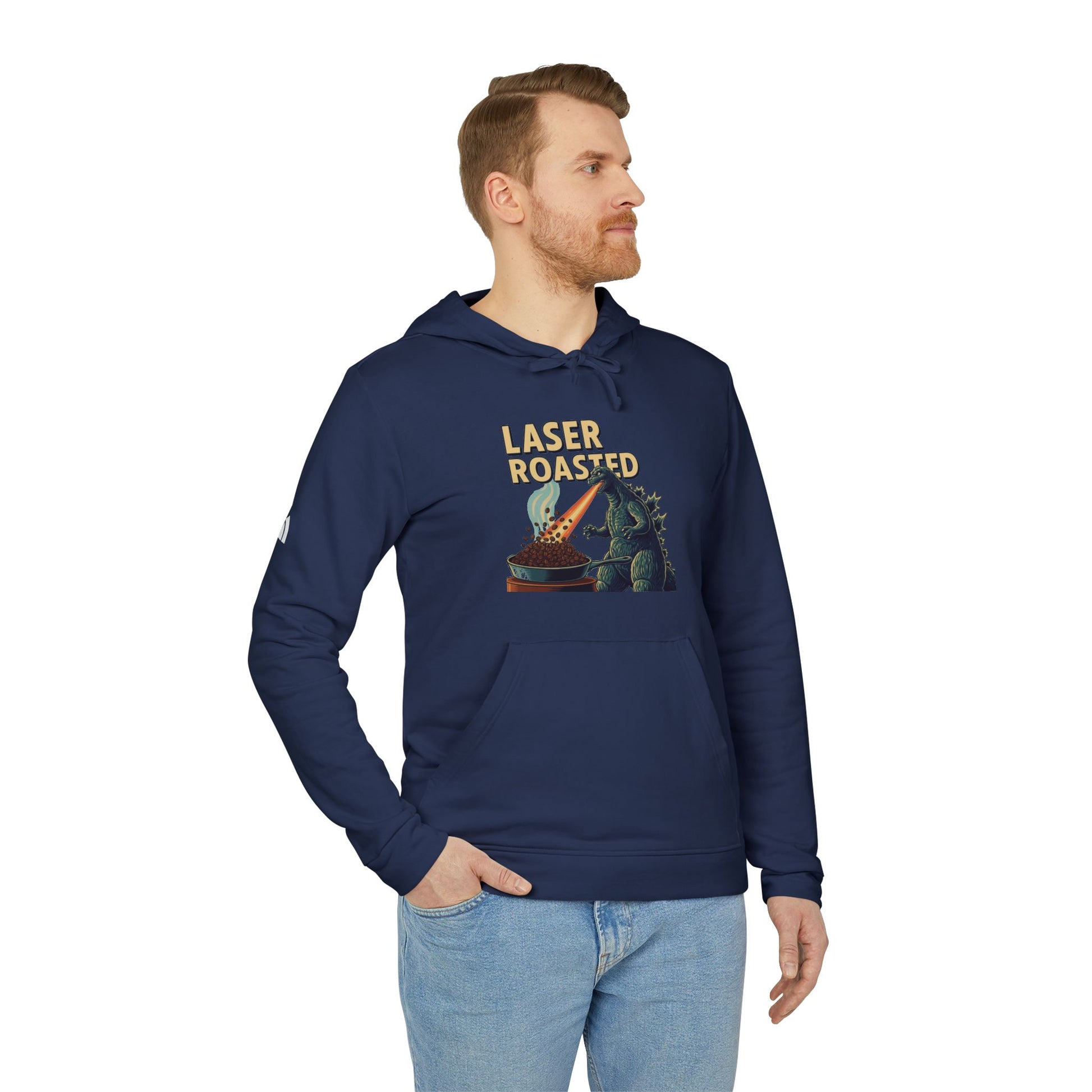 Laser Roasted Coffee Monster Hoodie – Unisex Fleece Sweatshirt by Adidas