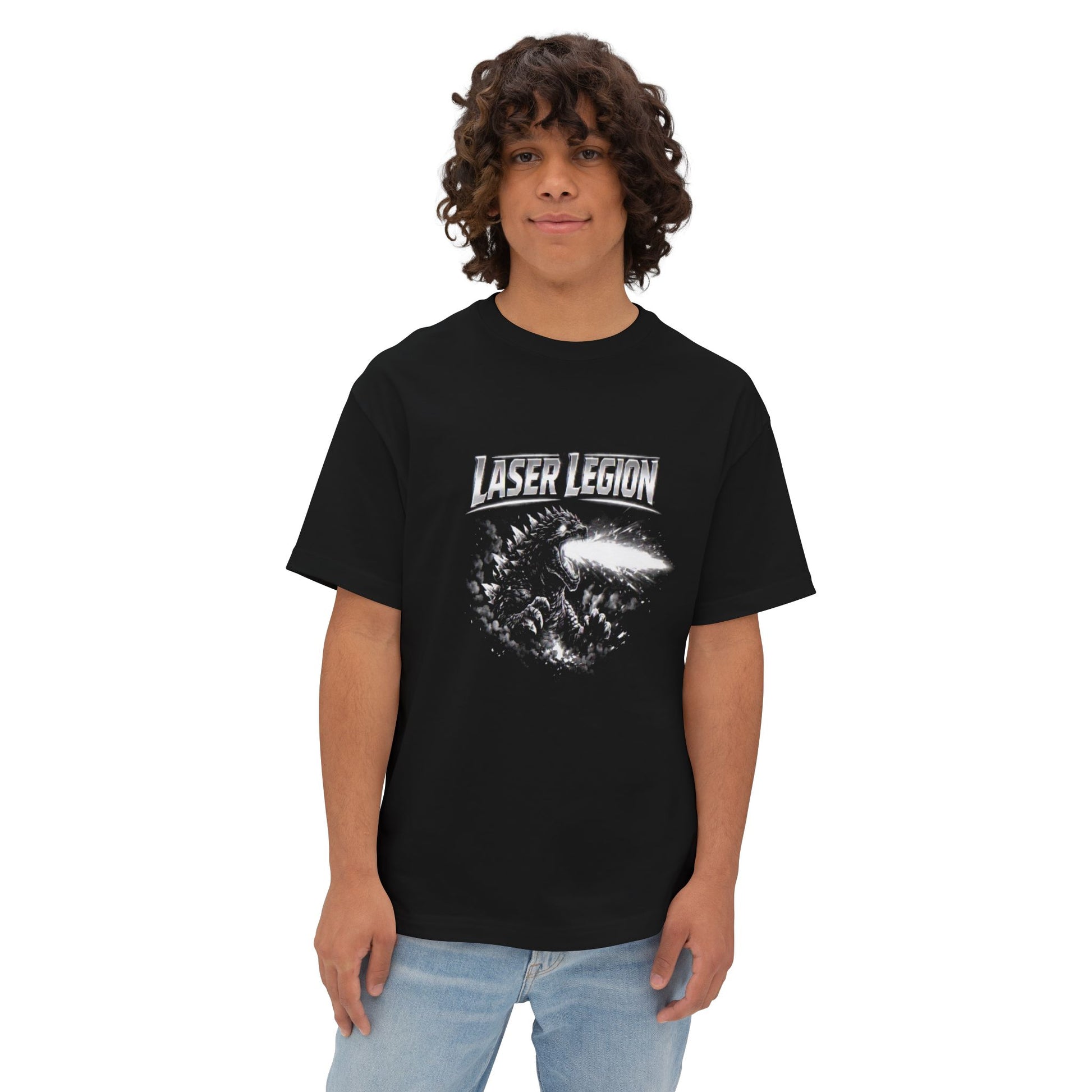 Laser Legion Graphic Tee — Retro Sci‑Fi Monster Shirt