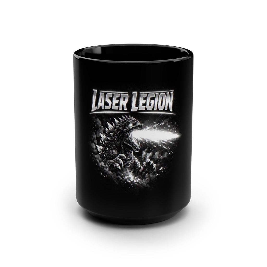 Laser Legion Black Ceramic Mug — 15oz Monster Coffee Cup