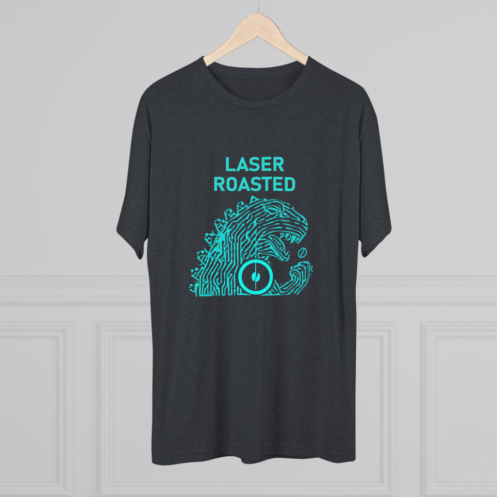 Laser Roasted Coffee Monster Crew Tee | Unisex Tri-Blend Shirt