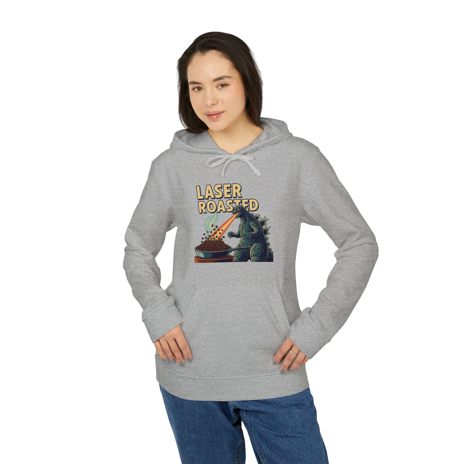 Laser Roasted Coffee Monster Hoodie – Unisex Fleece Sweatshirt by Adidas