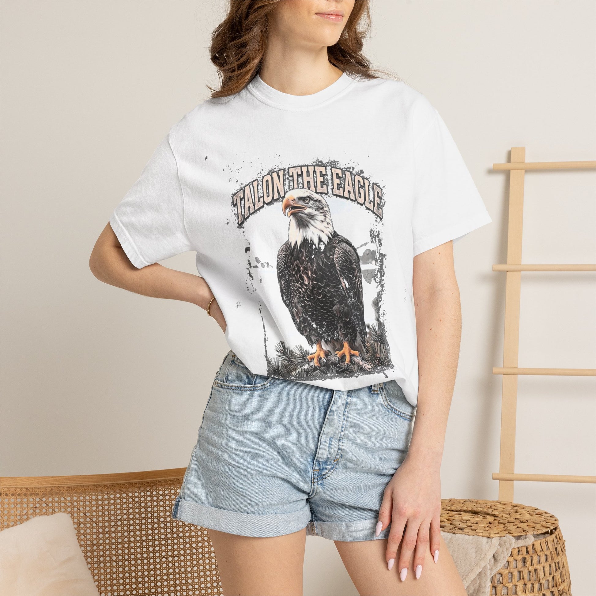 Eagle Graphic T-Shirt — “Rally on the Eagle” Vintage Wildlife Tee