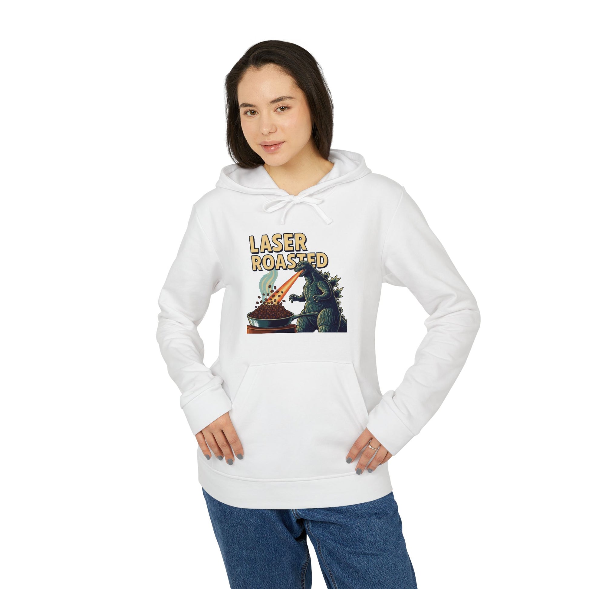 Laser Roasted Coffee Monster Hoodie – Unisex Fleece Sweatshirt by Adidas