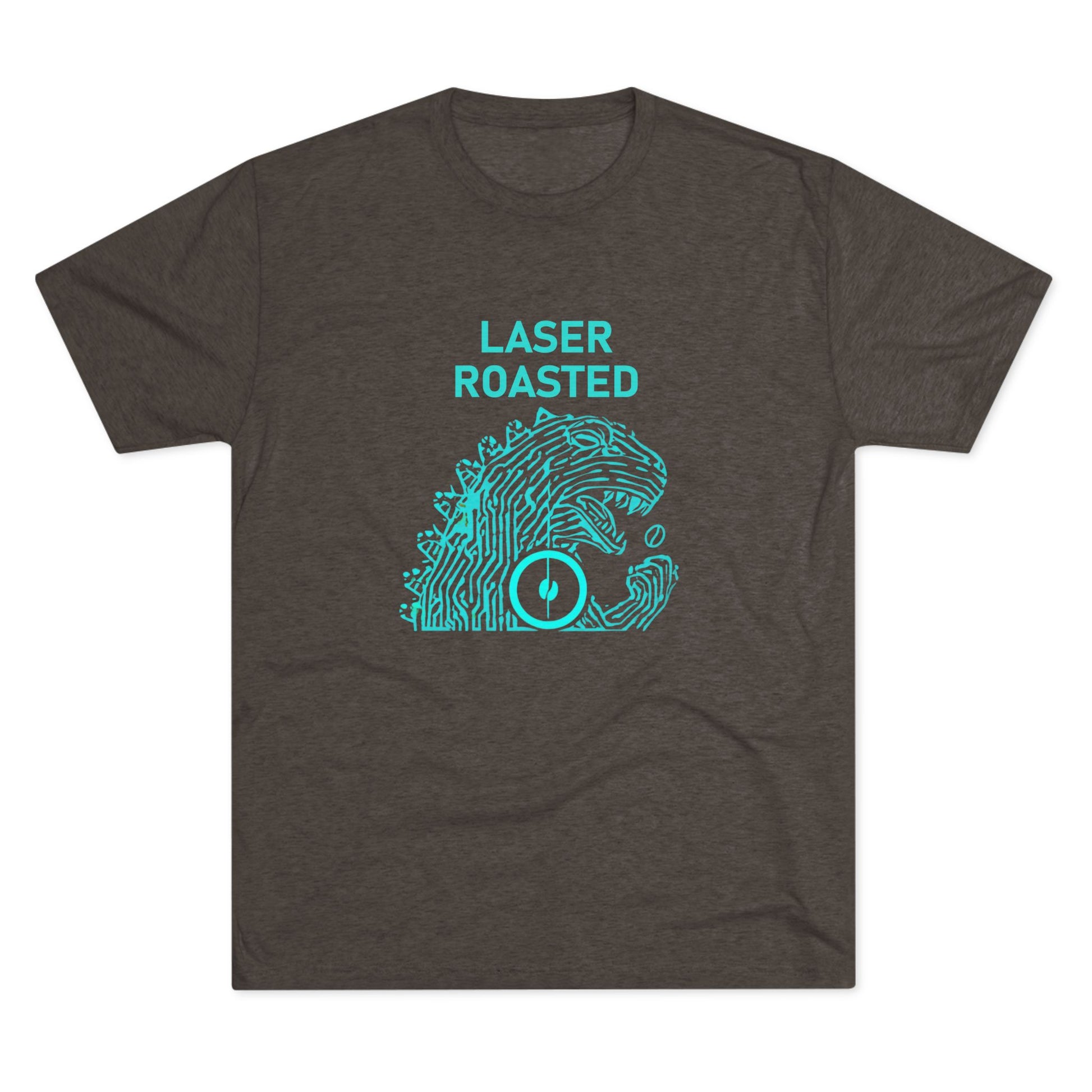 Laser Roasted Coffee Monster Crew Tee | Unisex Tri-Blend Shirt