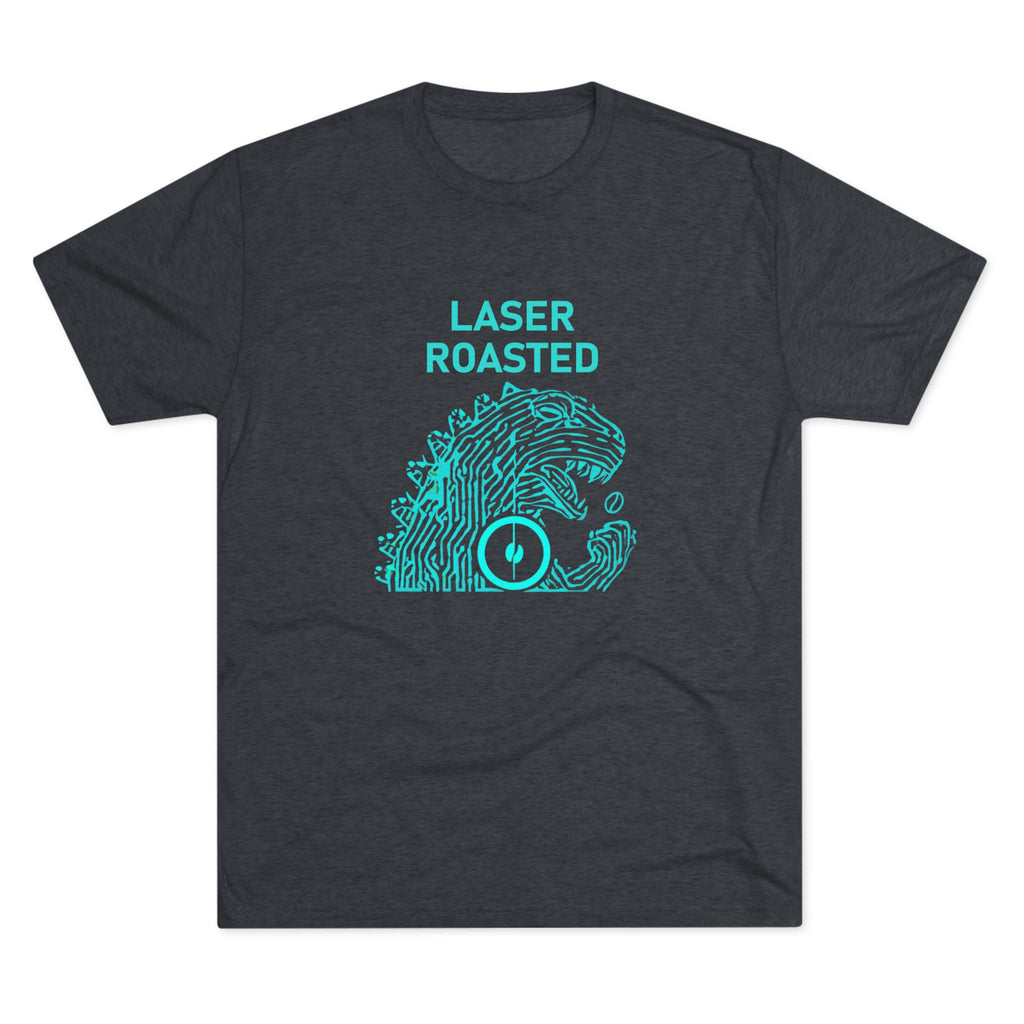 Laser Roasted Coffee Monster Crew Tee | Unisex Tri-Blend Shirt