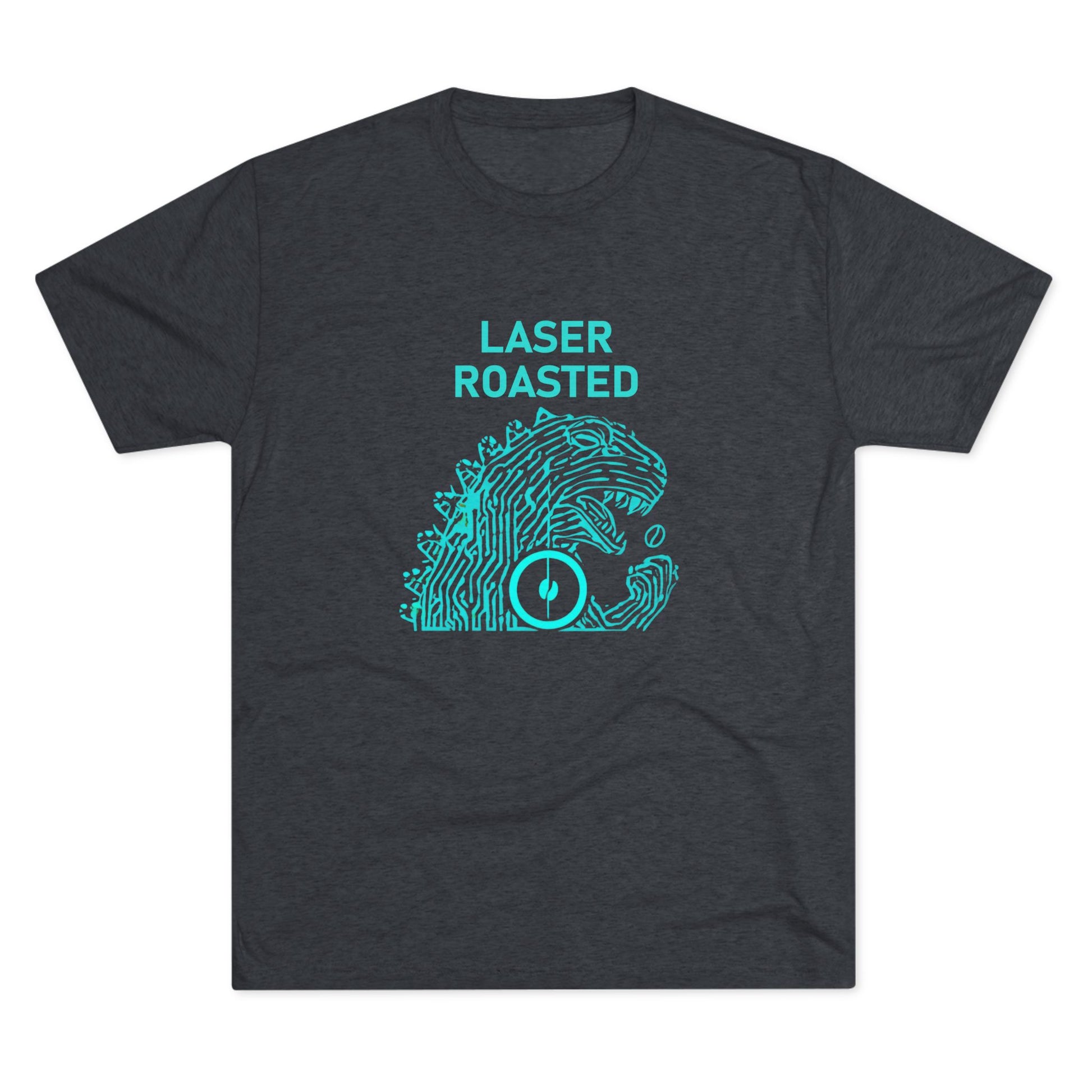 Laser Roasted Coffee Monster Crew Tee | Unisex Tri-Blend Shirt