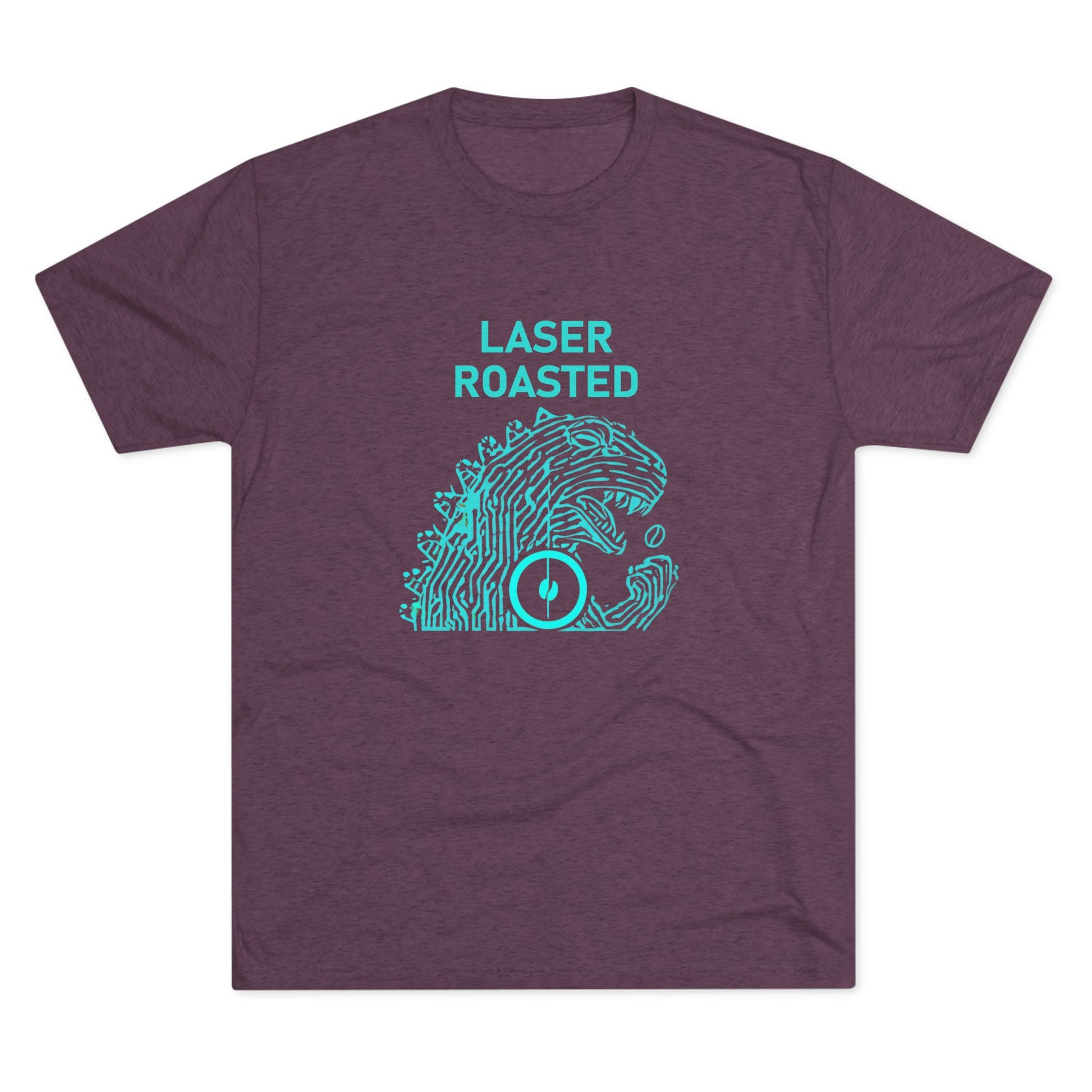 Laser Roasted Coffee Monster Crew Tee | Unisex Tri-Blend Shirt