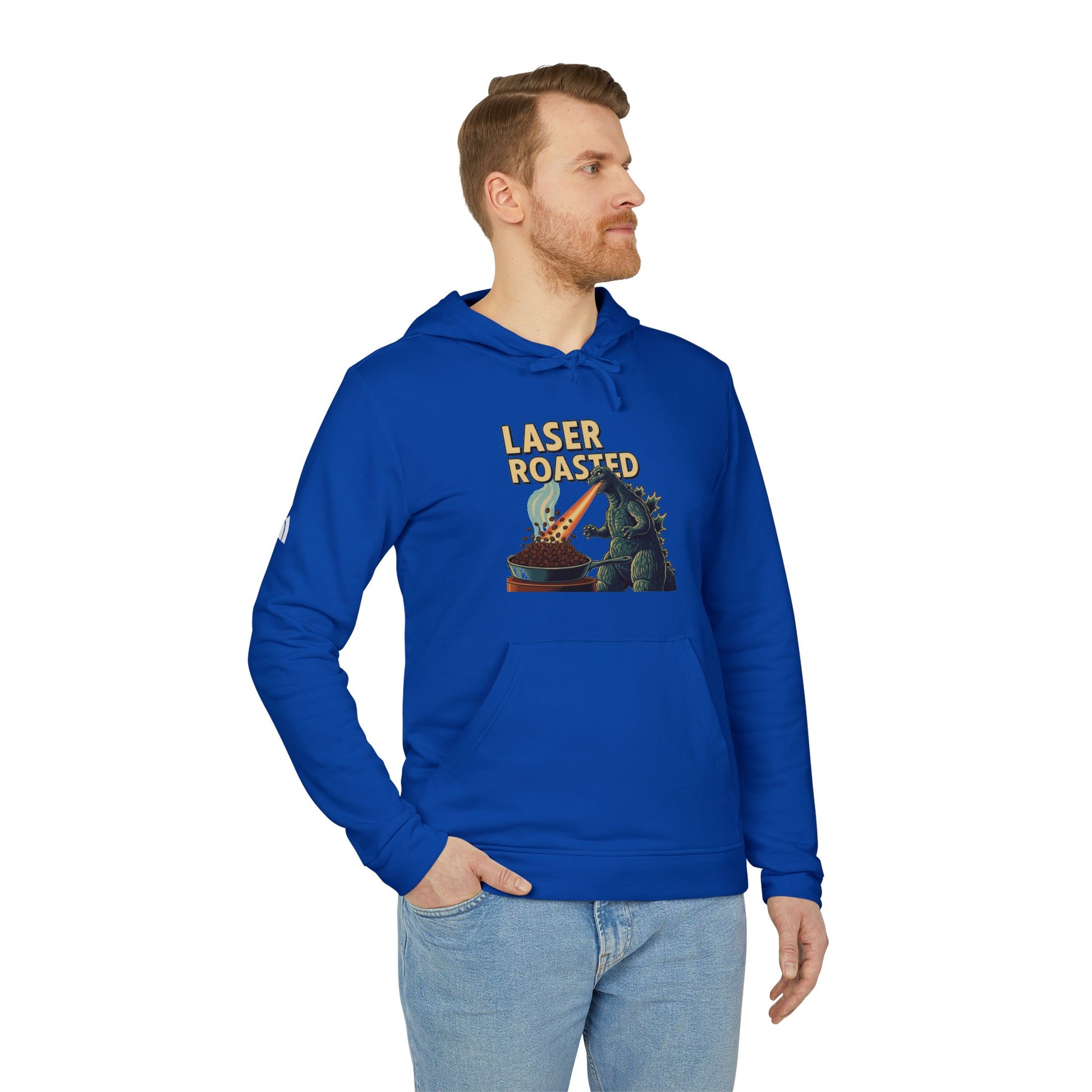 Laser Roasted Coffee Monster Hoodie – Unisex Fleece Sweatshirt by Adidas