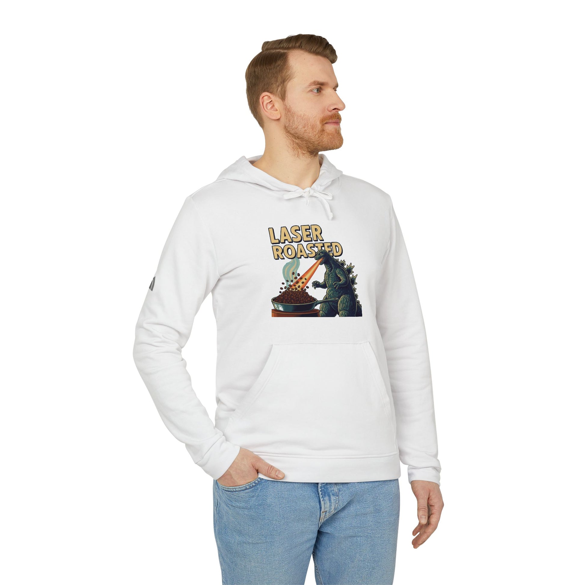 Laser Roasted Coffee Monster Hoodie – Unisex Fleece Sweatshirt by Adidas