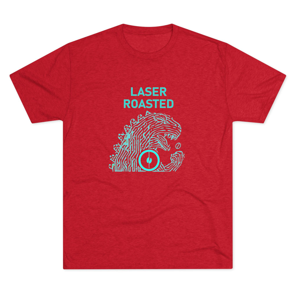 Laser Roasted Coffee Monster Crew Tee | Unisex Tri-Blend Shirt