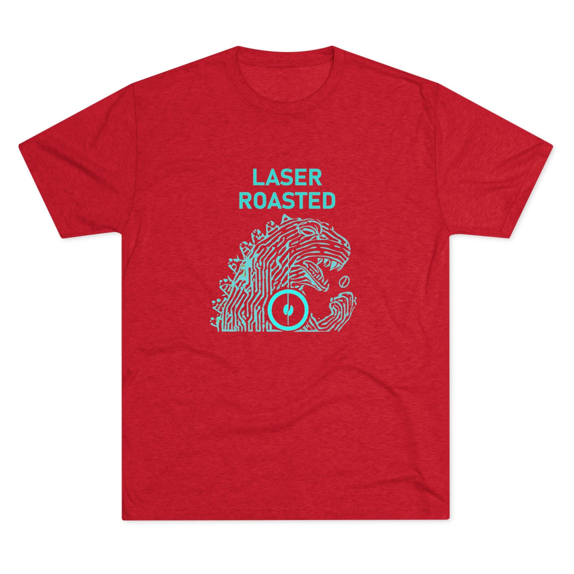 Laser Roasted Coffee Monster Crew Tee | Unisex Tri-Blend Shirt