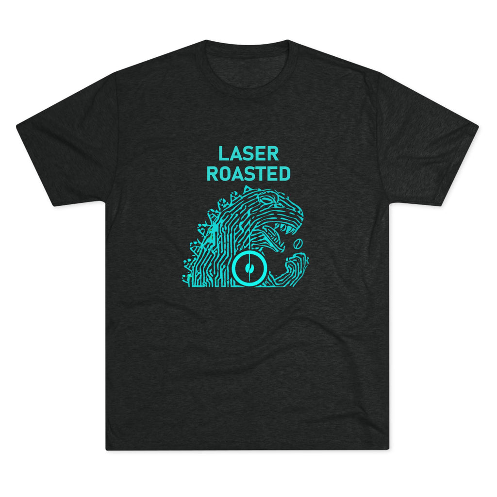 Laser Roasted Coffee Monster Crew Tee | Unisex Tri-Blend Shirt