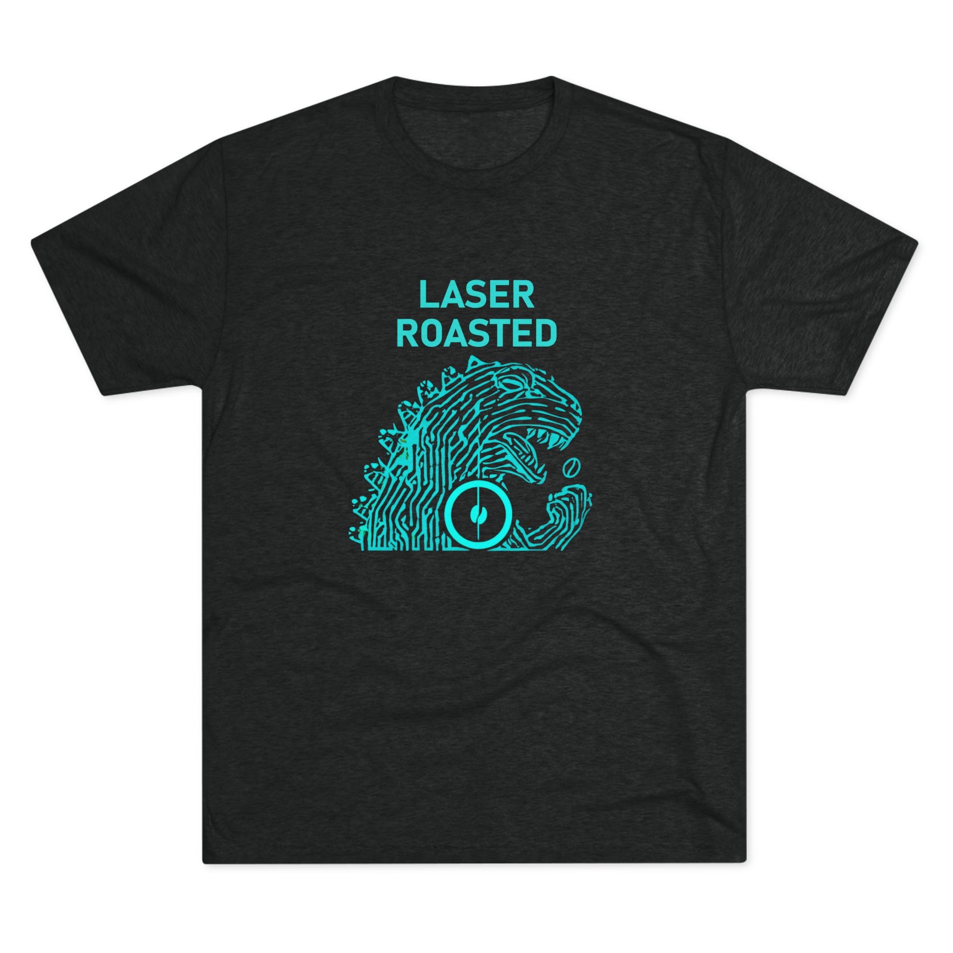 Laser Roasted Coffee Monster Crew Tee | Unisex Tri-Blend Shirt